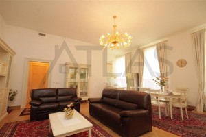 Living Room - For Rent: Furnished 2-BD Apartment Prague 2 - Vinohrady, Italska street