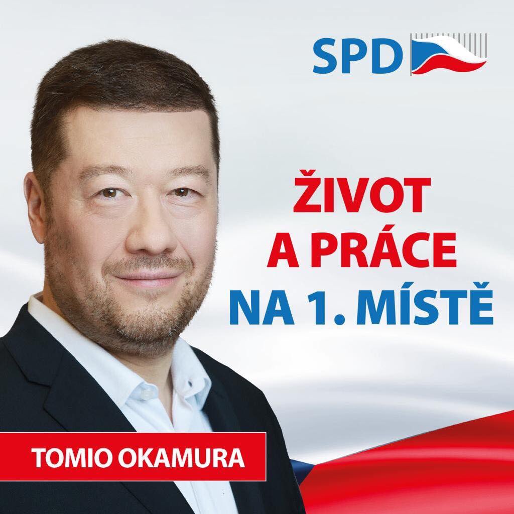 Tomio Okamura hnutí Svoboda a přímá demokracie (SPD)
