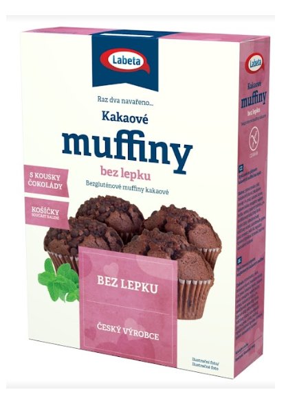Labeta Kakaové muffiny bez lepku