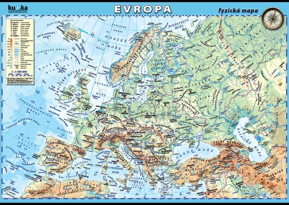 Evropa je kontinent, který pokrývá západní pětinu euroasijské pevniny