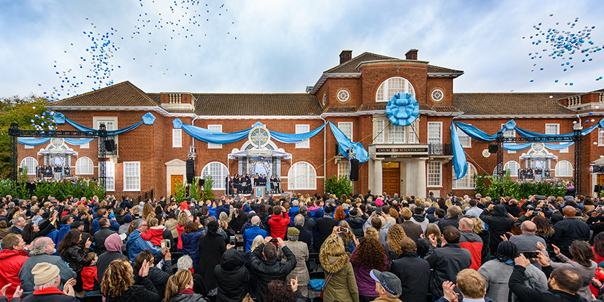 Scientologická církev Birmingham v Anglii